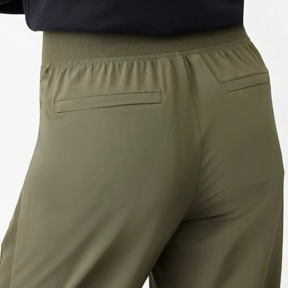 Brooklyn Mid Rise Ankle Pant in‎ Moss Green - Picture 4 of 15